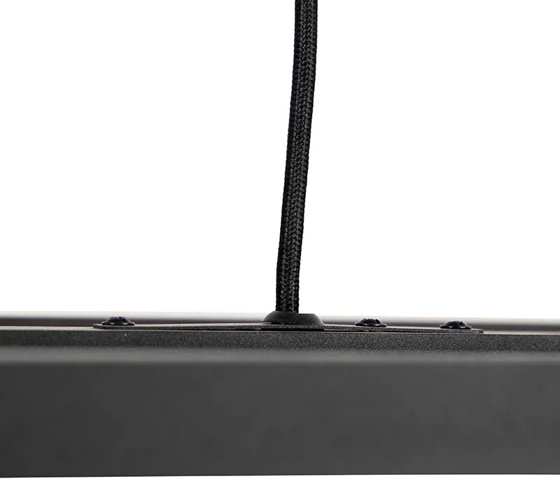 Eettafel / Eetkamer Smart hanglamp met dimmer zwart 4-lichts incl. Wifi G95 - Big Cage Industriele / Industrie / Industrial E27 Binnenverlichting Lamp