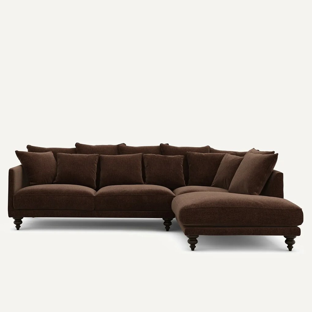 Chenille fluwelen hoekbank, Lazare