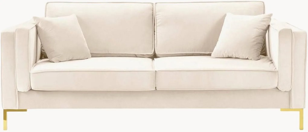 Bank Luis (3-zits) met fluweel effect, B 200 cm