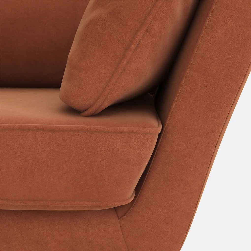 Fauteuil in fluweel Topim