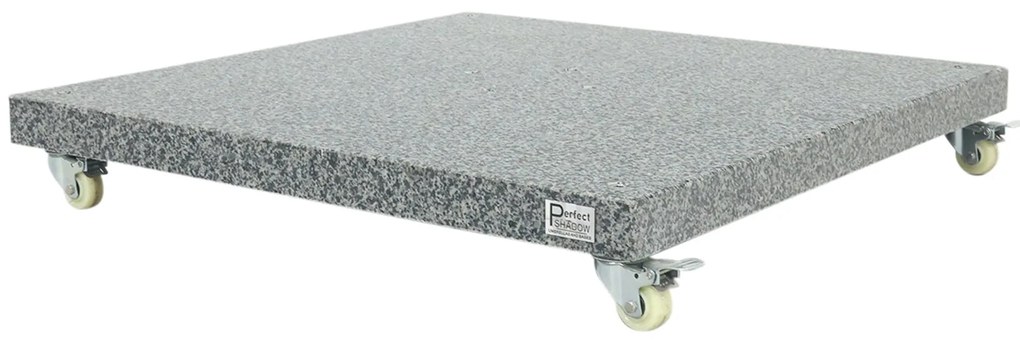Platinum Challenger zweefparasol Premium T2 2,6x3,5 m - Faded Black met voet en hoes
