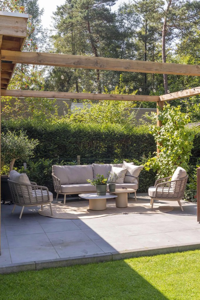 Taste by 4 Seasons Puglia loungeset latte SALE Loungeset taupe weerbestendig