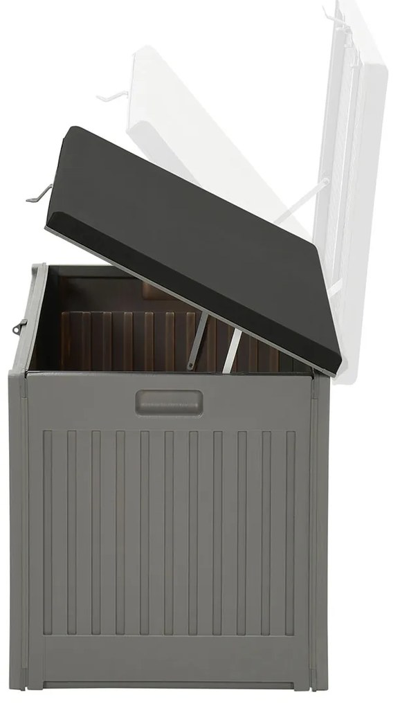 Garden Impressions Debas kussen opbergbox 270 liter - donker grijs