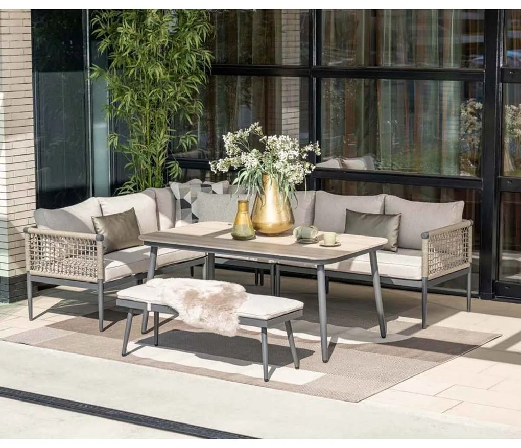 Garden Impressions Burela loungeset 5-delig links - taupe