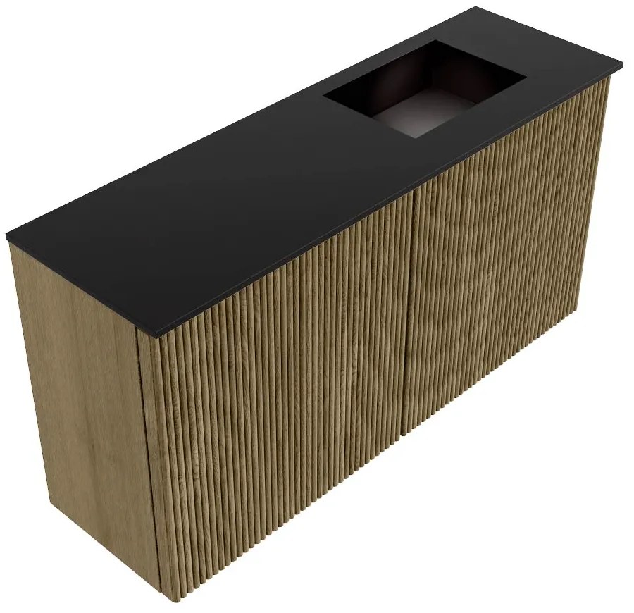 Mondiaz Joya 80cm toiletmeubel dusk met wastafel faye rechts 1 kraangat urban