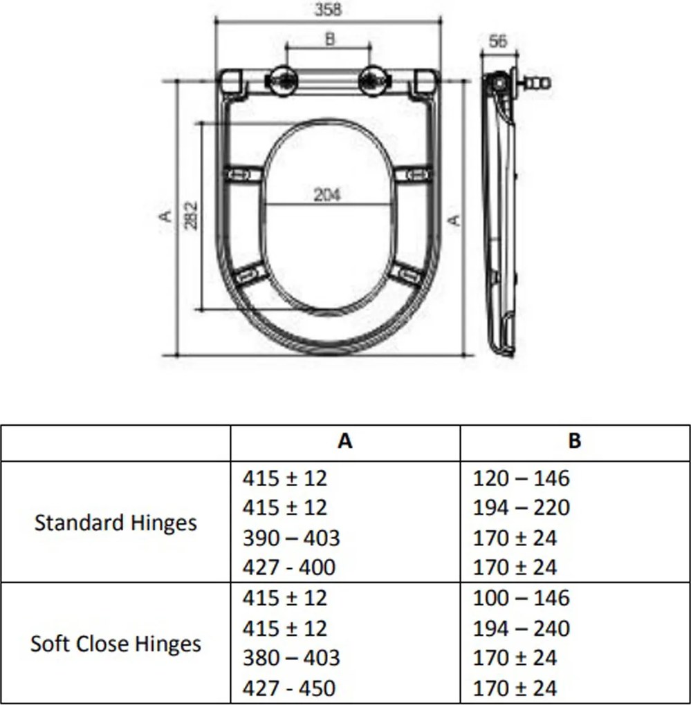 Eastbrook Dura softclose toiletzitting wit glans