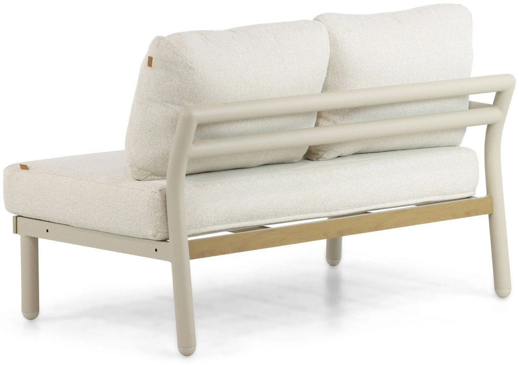 Hoek loungeset 5 personen Aluminium Taupe Santika Furniture Santika