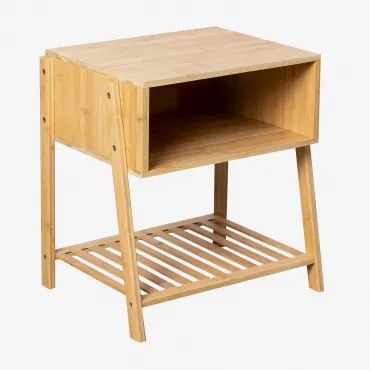 Rechthoekig Nachtkastje 45x35 Cm Van Bamboe Natela Bamboe - Sklum