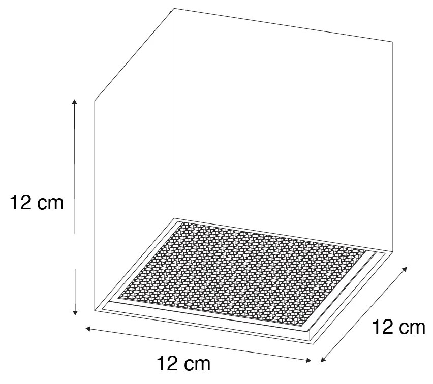 Design opbouwspot goud GU10 111mm - Box Honey
