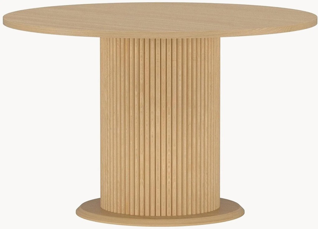 Ronde eettafel Reko met houtlook, Ø 120 cm