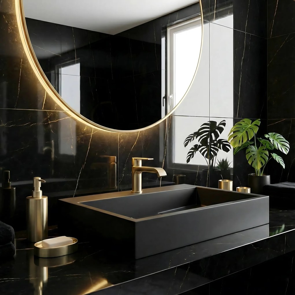 Conglomeraat wastafel GOYA Black Mat 50 CM