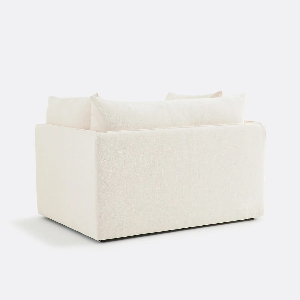 XL fauteuil Malo in getextureerd fluweel