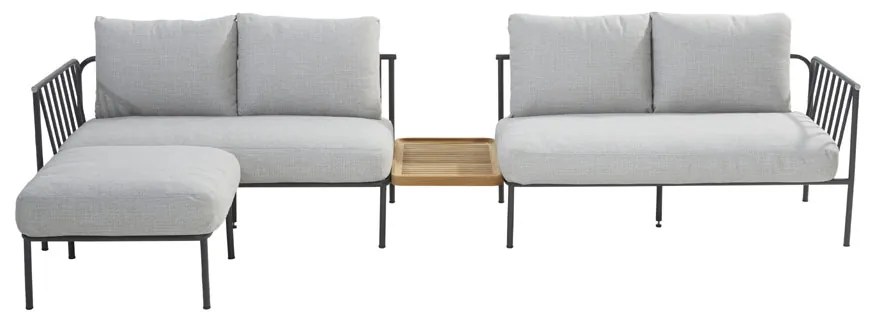 4 Seasons Outdoor Figaro hoekbank XXL *** SALE *** Loungeset   antraciet weerbestendig