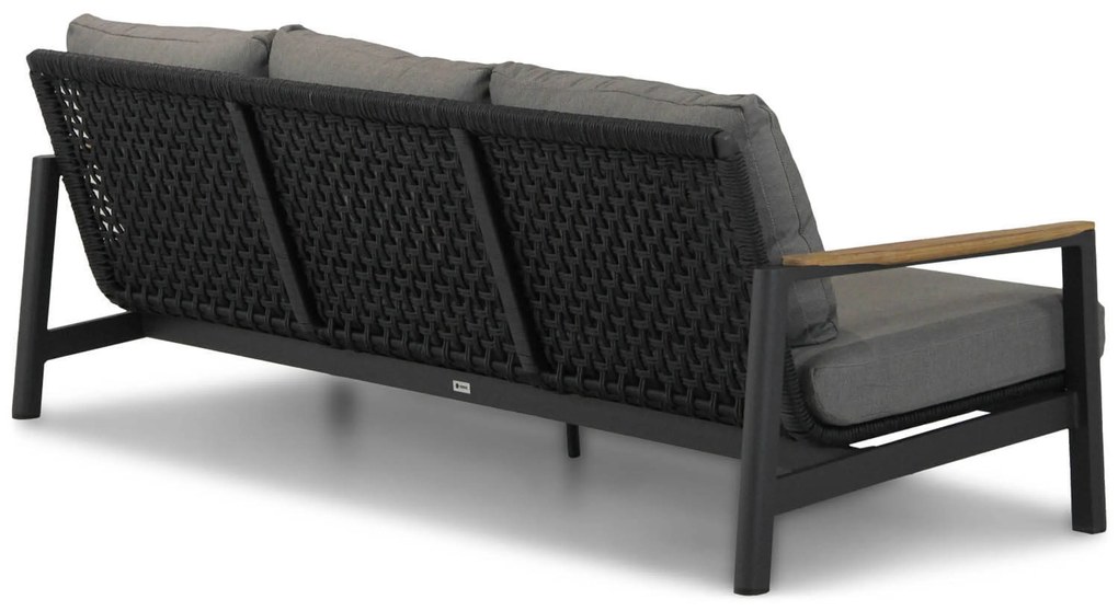Stoel en Bank Loungeset 5 personen Aluminium/Rope Grijs Coco Ralph/Rimini