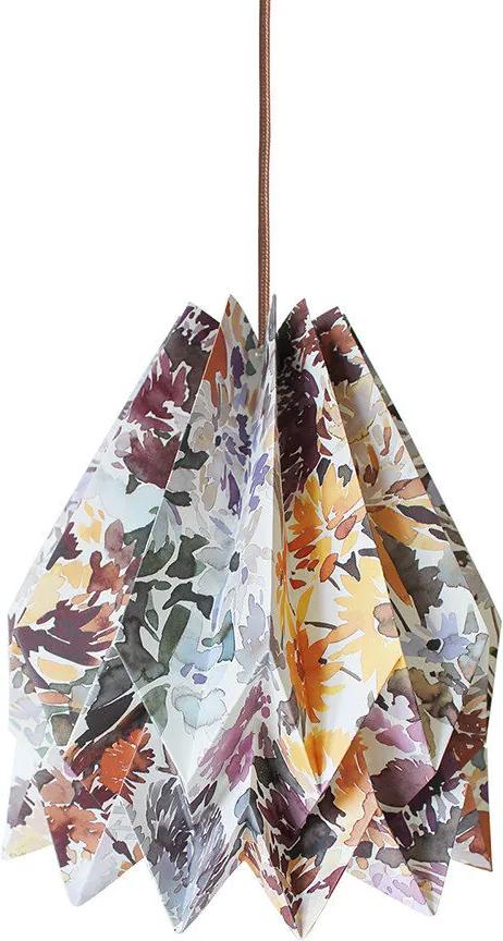 Orikomi Wildflower Origami Hanglamp met koord - Papier- Lamp - Kinderkamer - Slaapkamer - Vrolijk - Kleurrijk - Design
