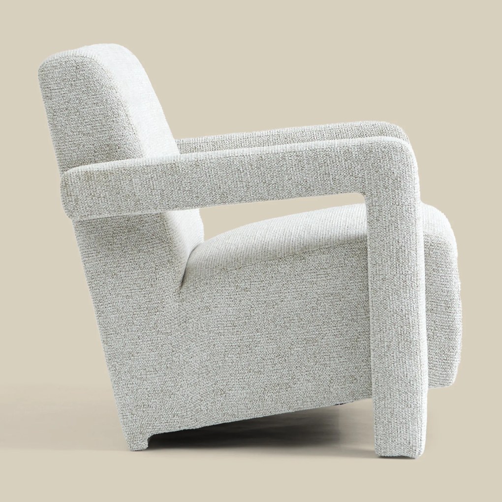 Japandi Fauteuil Creme Stof