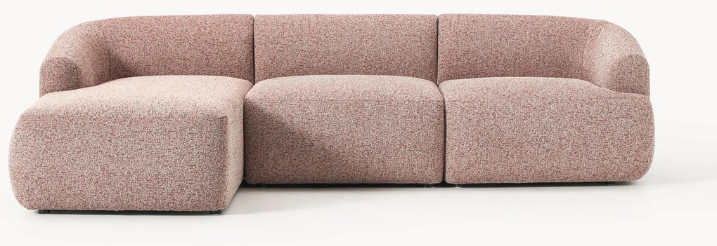 Modulaire bouclé hoekbank Sofia (3-zits)