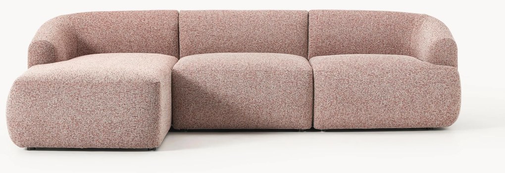 Modulaire bouclé hoekbank Sofia (4-zits)