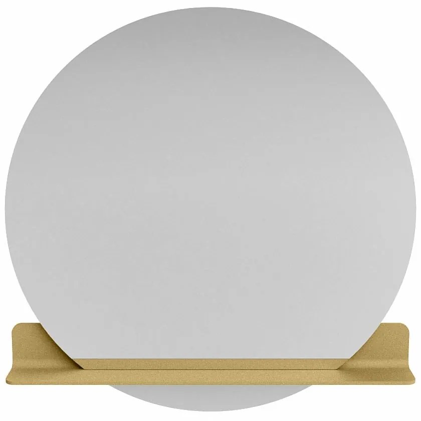 Mondiaz Spot spiegel rond Ø100cm met planchet oro