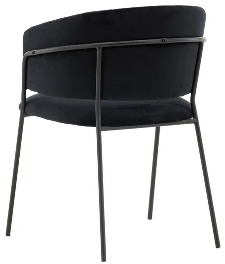 Jörn Eetkamerstoel - Stefan - Zwart - Fluweel - Jörn