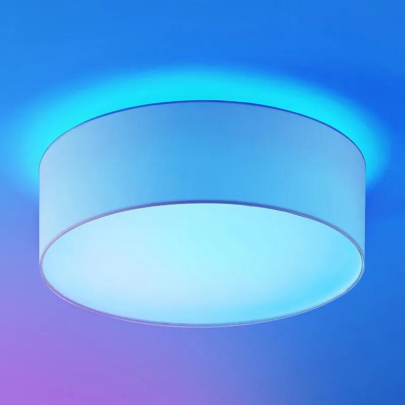 Finnek RGB-LED plafondlamp, stoffen kap - lampen-24
