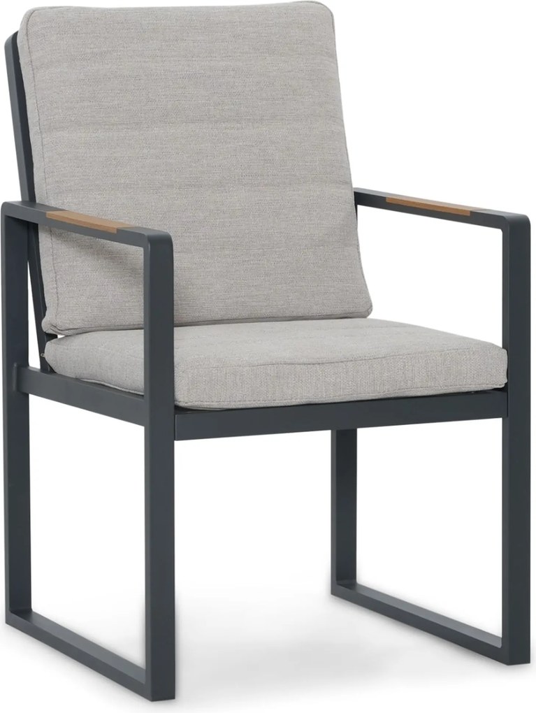 Tuinset 4 personen 200 cm Aluminium Grijs Lifestyle Garden Furniture Alessio/Brookline