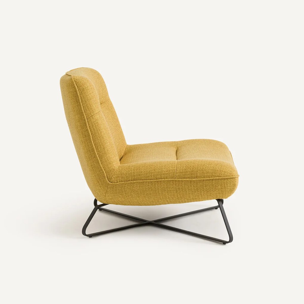 Fauteuil in gestructureerde polypropyleen stof Helma