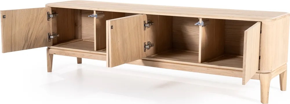 Tv-meubel Licht Eiken Hout 170 Cm - 170x40x50cm.