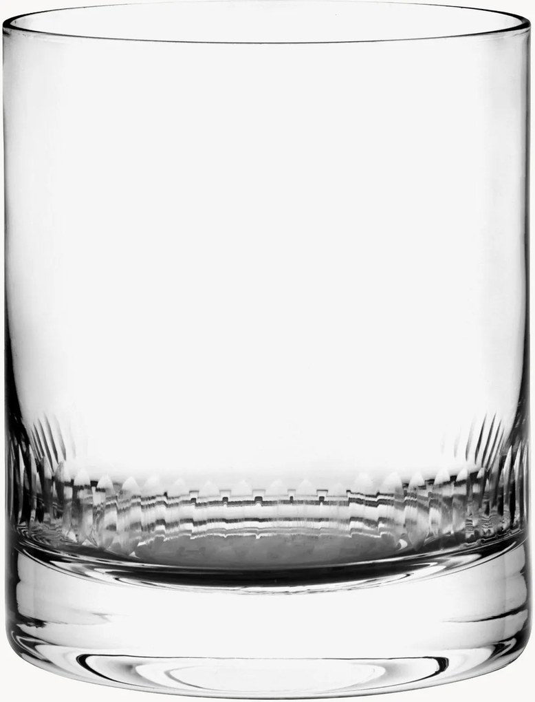Mondgeblazen kristallen whiskyglazen Spears, 2-delig