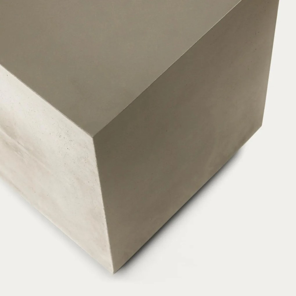 Kave Home Rustella Cement Bijzettafel Vierkant - 35 X 35cm.