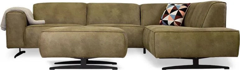 Hoekbank - Lambada - rechts - leer Hunter groen 400