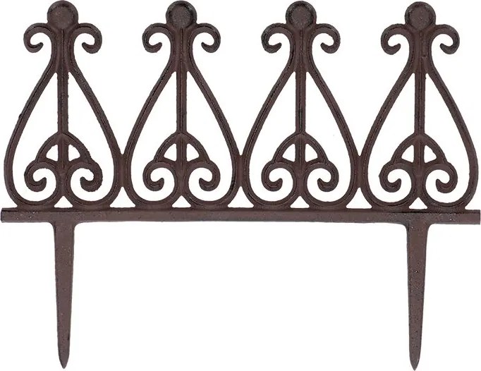 Esschert Design decoratief gietijzeren perkhekje - LxBxH: 37,7x1,3x29cm