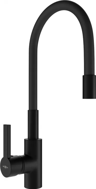 Mexen Flex keukenkraan, zwart - 670900-70