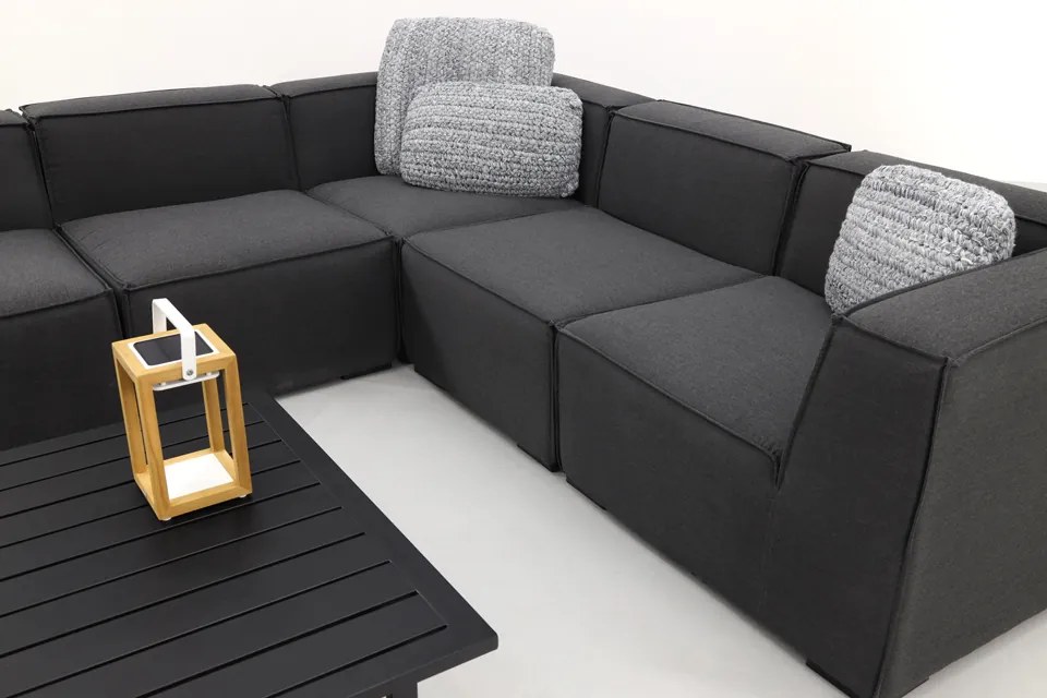 Liberty/Cuba Sunbrella loungeset - Sooty - 6-delig OP=OP