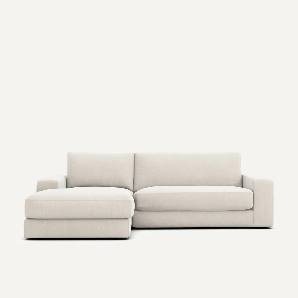 Hoekbank, chenille fluweel, Skander