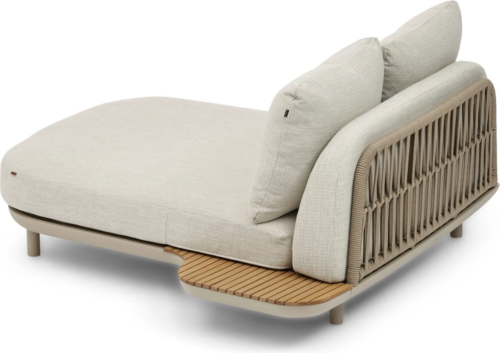 Hoek loungeset 5 personen Outdoor textiel Zand/Beige Coco Dunea