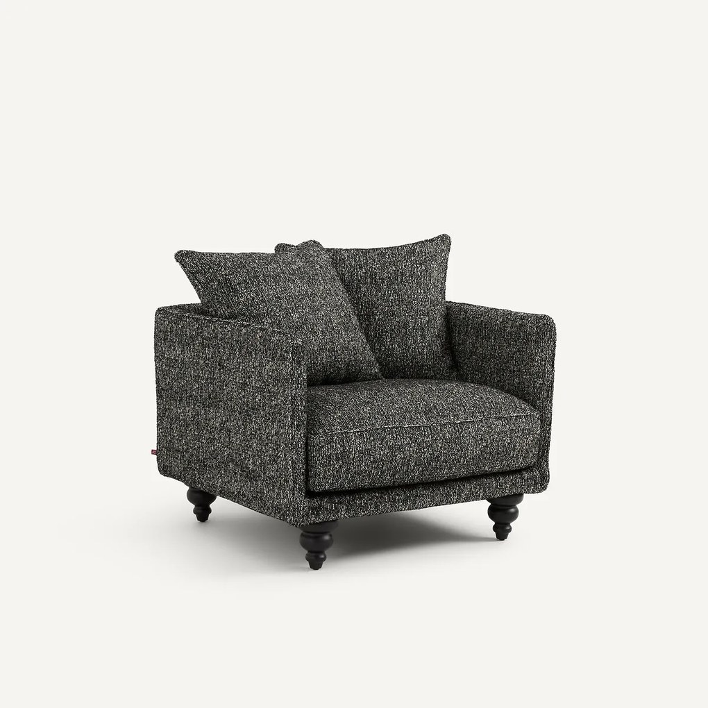 Fauteuil in badstof, LAZARE