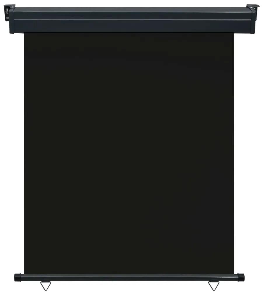vidaXL Balkonscherm 140x250 cm zwart