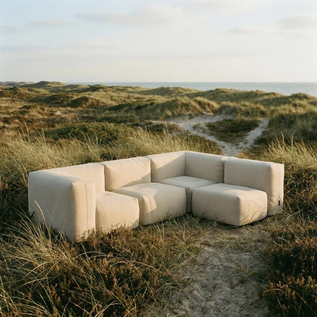 Soft Zitzak Outdoor 5 Seater Hoekbank - Bouclé Beige