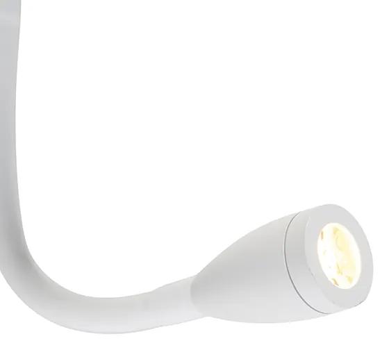 LED Moderne wandlamp wit met USB en flexarm - Flero Modern G9 Binnenverlichting Lamp