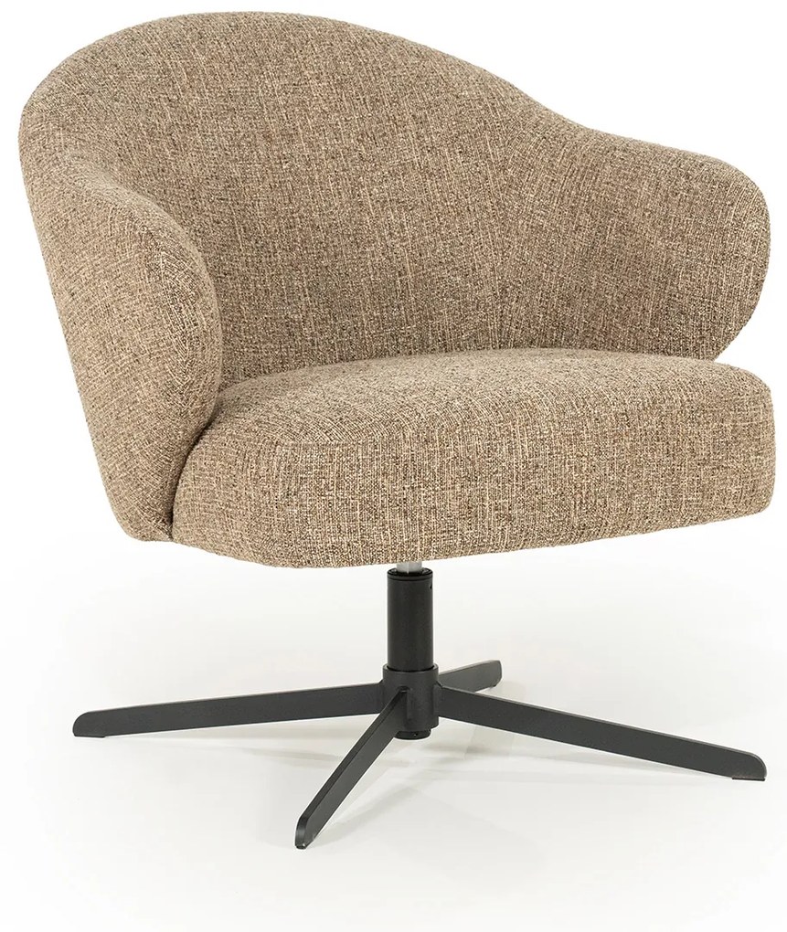 Eleonora Connor Fauteuil Draaibaar Bruine Stof