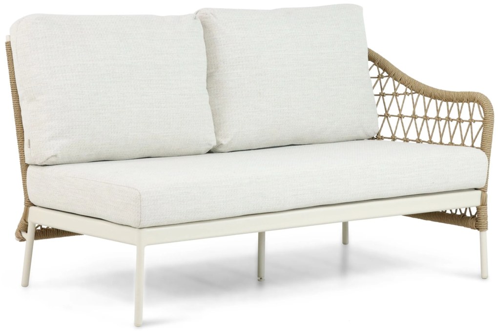 Hoek loungeset 6 personen Aluminium/Wicker Taupe Coco Bali