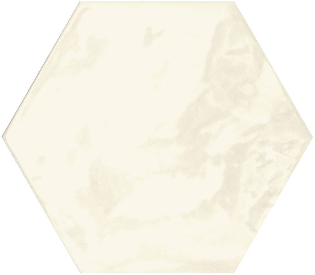 Wandtegel wit hexagon Terratinta Hexa 17x15cm lemon sorbet glans gerectificeerd