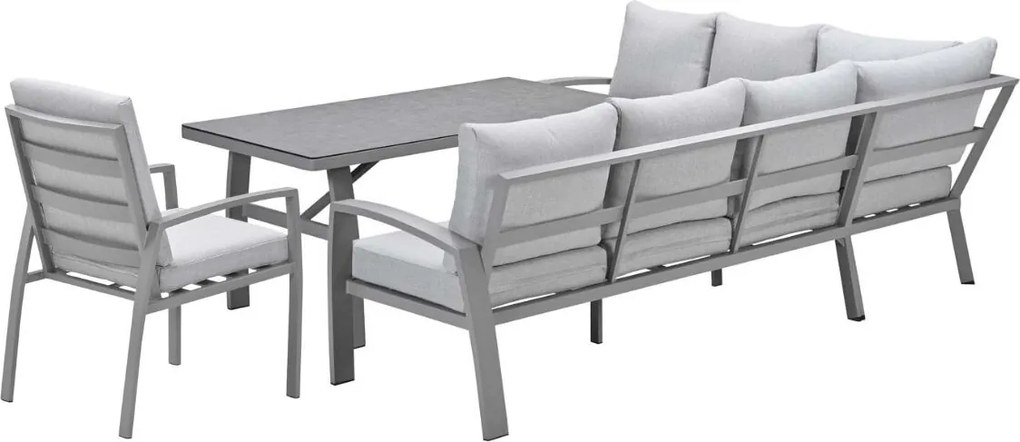 Garden Impressions Cameron lounge dining set 4-delig links incl stoel - taupe