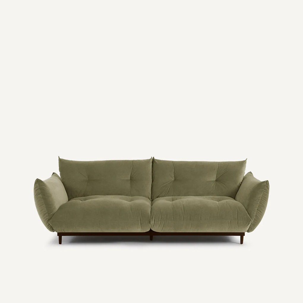 3-zits bank, stoned fluweel, VITORIA