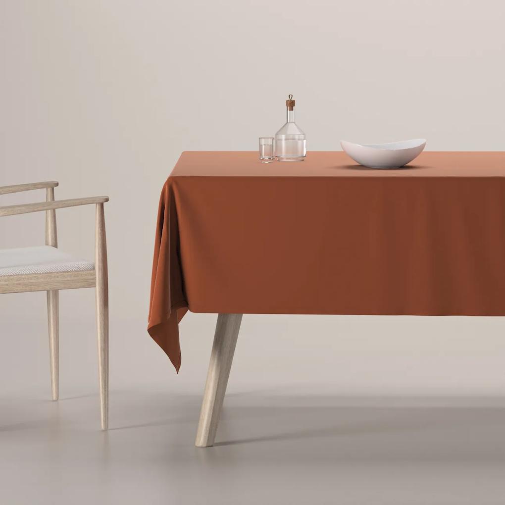 Dekoria Rechthoekig tafelkleed, bruin-caramel, 100 x 100 cm