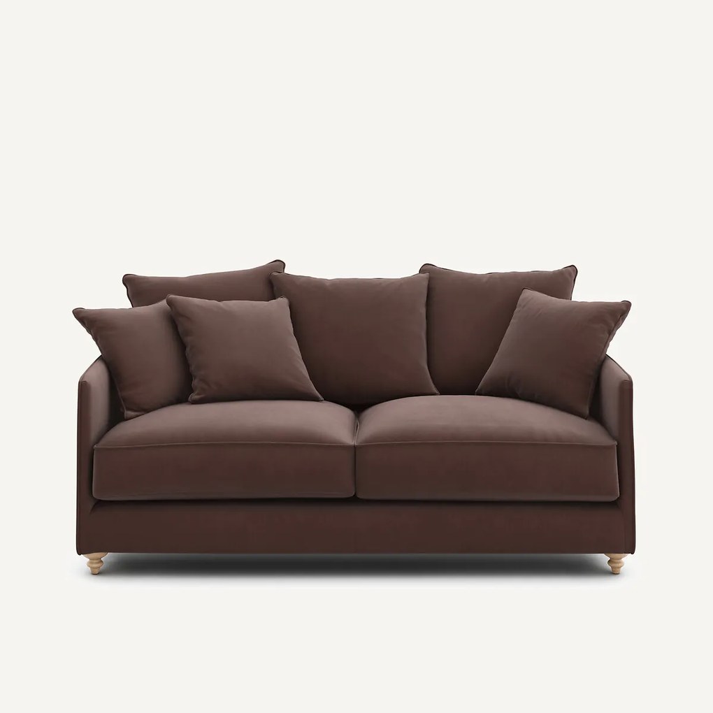 3-zits compacte slaapbank in linnen fluweel, LAZARE