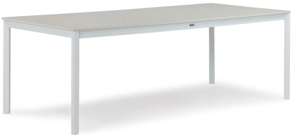 Dining Tuintafel   220 x 100 cm Aluminium Wit  Como