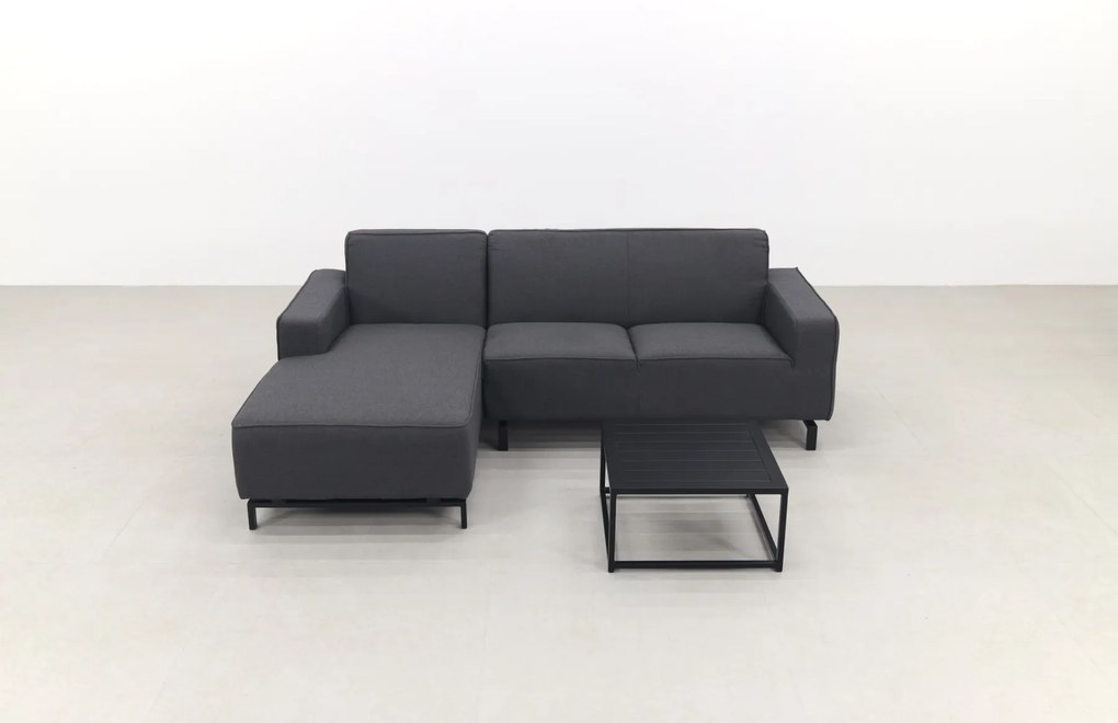 Boavista/Toronto loungebank chaise longue - Sooty - 3-delig - rechts