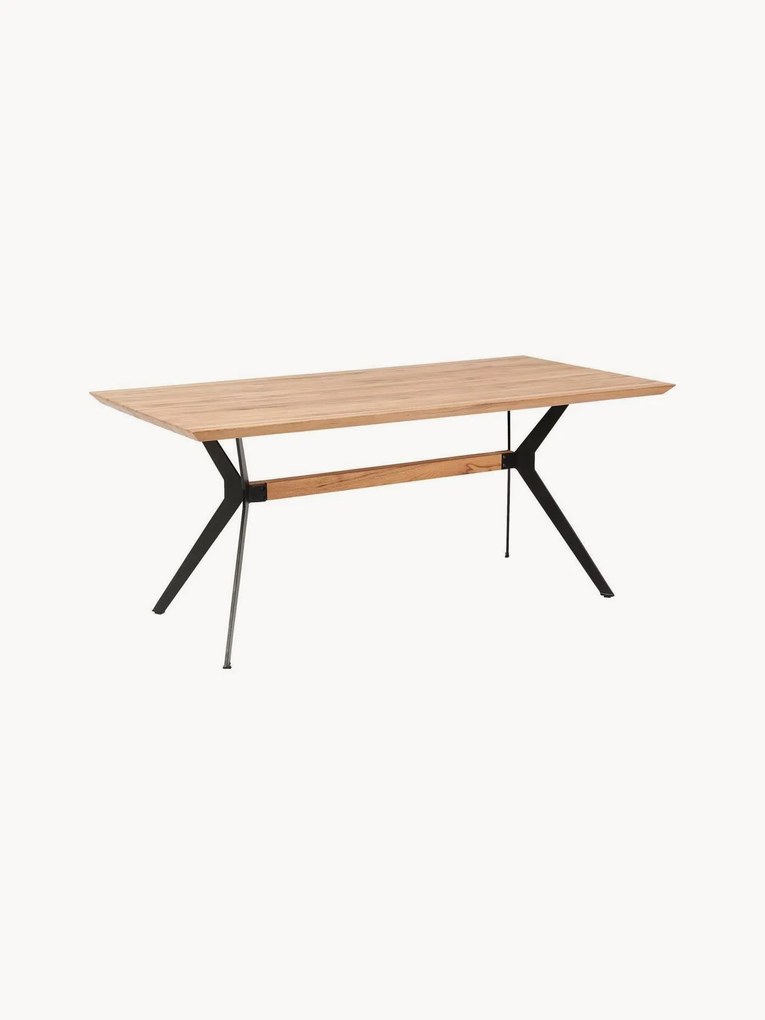 Eettafel Downtown met eikenhouten blad